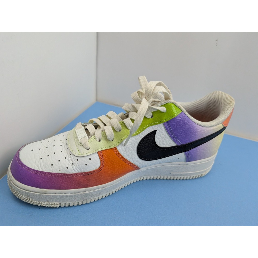 Nike Air Force 1 Low Shoes Womens Size 11 Multicolor Gradient Leather FD0801-100 - Picture 13 of 16